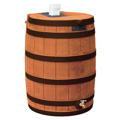 Good Ideas Rain Wizard Rain Barrel with Darkened Ribs, Terra Cotta, (2 Pack)