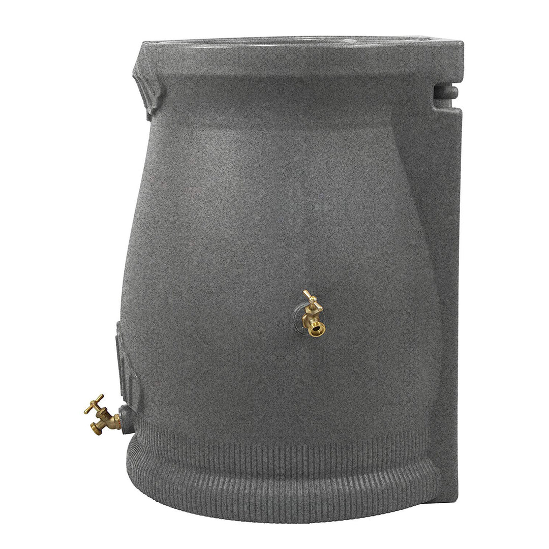 Good Ideas Rain Wizard 50 Gallon Plastic Rain Barrel Urn, Light Granite (3 Pack)