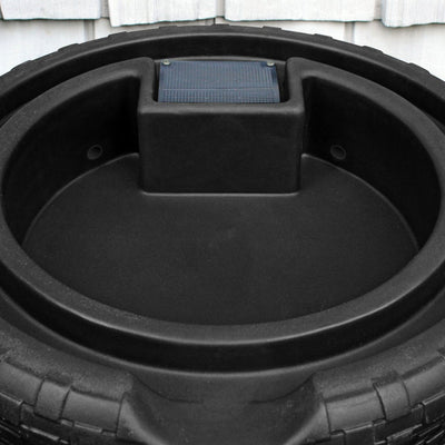 Good Ideas Impressions 50 Gal Nantucket Rain Barrel Planter, Black (3 Pack)