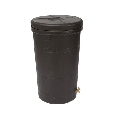 Good Ideas Aspen 50 Gal Rain Barrel Rain Collector Saver w/Brass Spigot (4 Pack) - VMInnovations