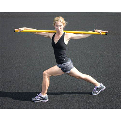 Prism Fitness Unweighted Smart Stick Exercise Equipment for Balance, Yellow - VMInnovations