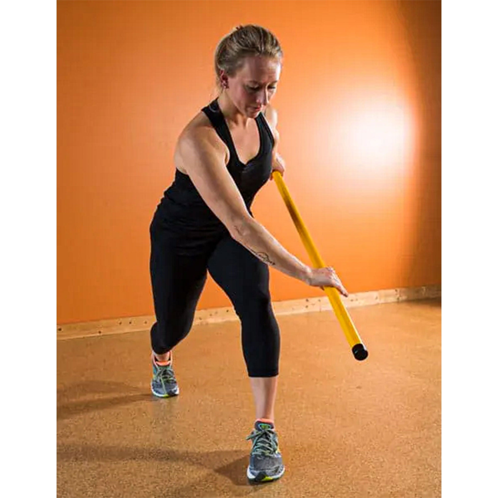 Prism Fitness Unweighted Smart Stick Exercise Equipment for Balance, Yellow - VMInnovations