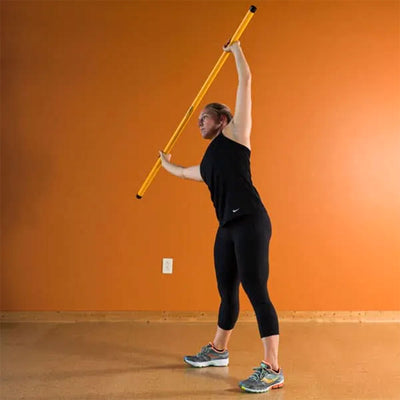 Prism Fitness Unweighted Smart Stick Exercise Equipment for Balance, Yellow - VMInnovations