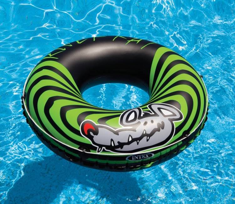INTEX River Rat Inflatable Floating Tube Raft - 68209E
