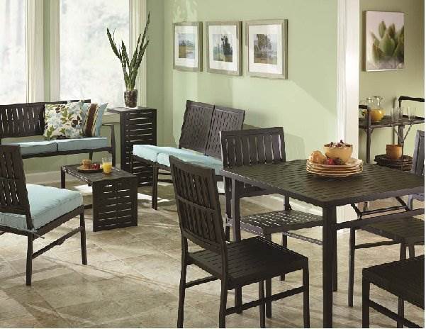 COSCO Smartfold Metal Outdoor Furniture Folding Slat Lounge Chair