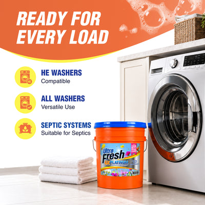 Ultra Fresh 6X Platinum 5 Gal Laundry Detergent w/ Spring Fresh Fabric Softener