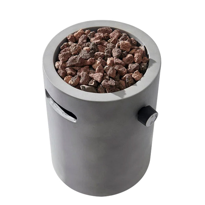 Four Seasons Courtyard 10,000 BTU 10 Inch Round Portable Gas Fire Pit (Open Box) - VMInnovations