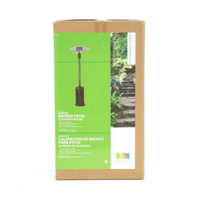 Four Seasons Courtyard 40,000 BTU Steel Patio Heater,Bronze Finish(Damaged)