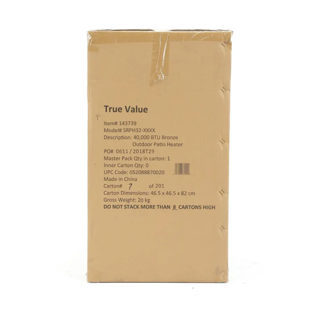 Four Seasons Courtyard 40,000 BTU Steel Outdoor Patio Heater,Bronze Finish(Used) - VMInnovations