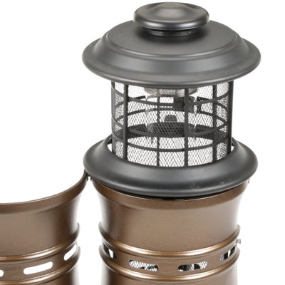 Four Seasons Courtyard Inferno 36,000 BTU Steel Outdoor Patio Heater, Bronze - VMInnovations