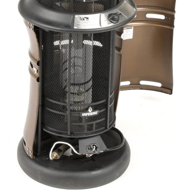 Four Seasons Courtyard Inferno 36,000 BTU Steel Outdoor Patio Heater, Bronze - VMInnovations