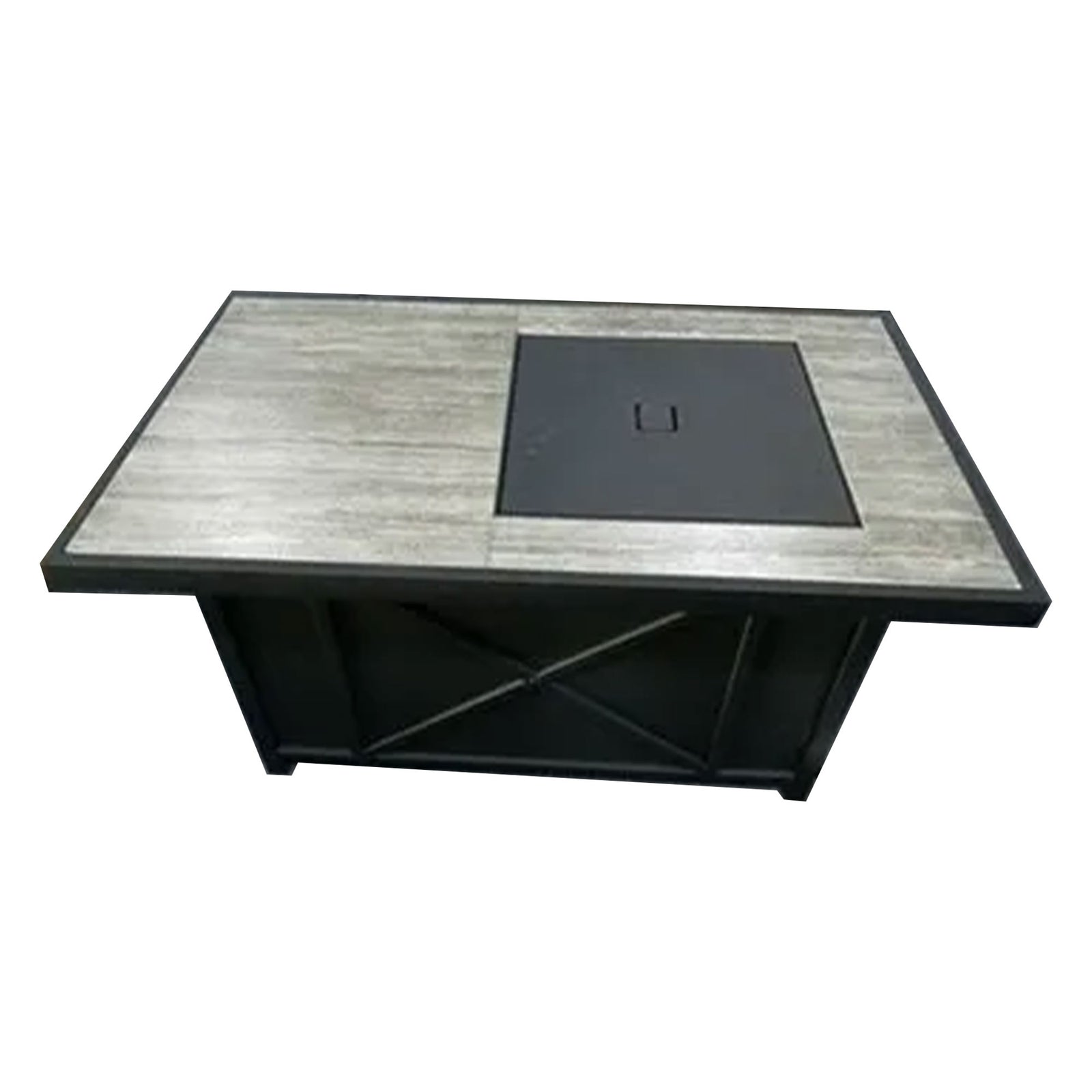 Four Seasons Courtyard Gas Fire Pit Coffee Table w/Stainless Steel Burner (Used) - VMInnovations