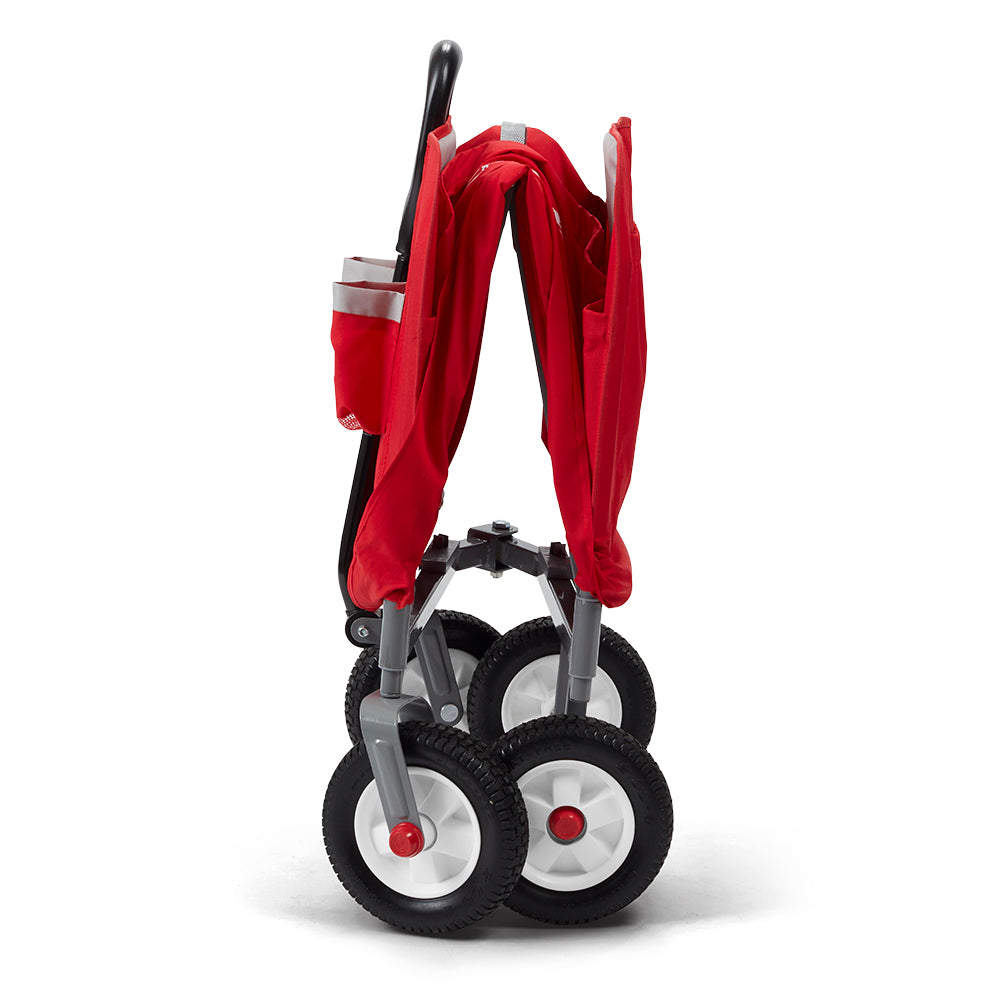 Radio Flyer 3-in-1 Off Road EZ Fold Wagon for Kids and Cargo, Red (Used)