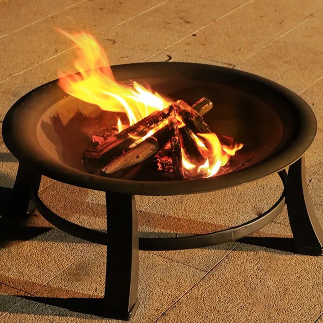 Four Seasons Courtyard 30" Outdoor Wood Burning Fire Pit with Screen (For Parts)