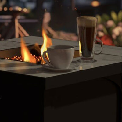 Four Seasons Courtyard 50,000 BTU 32 Inch Square Tile Tabletop Gas Fire Pit - VMInnovations