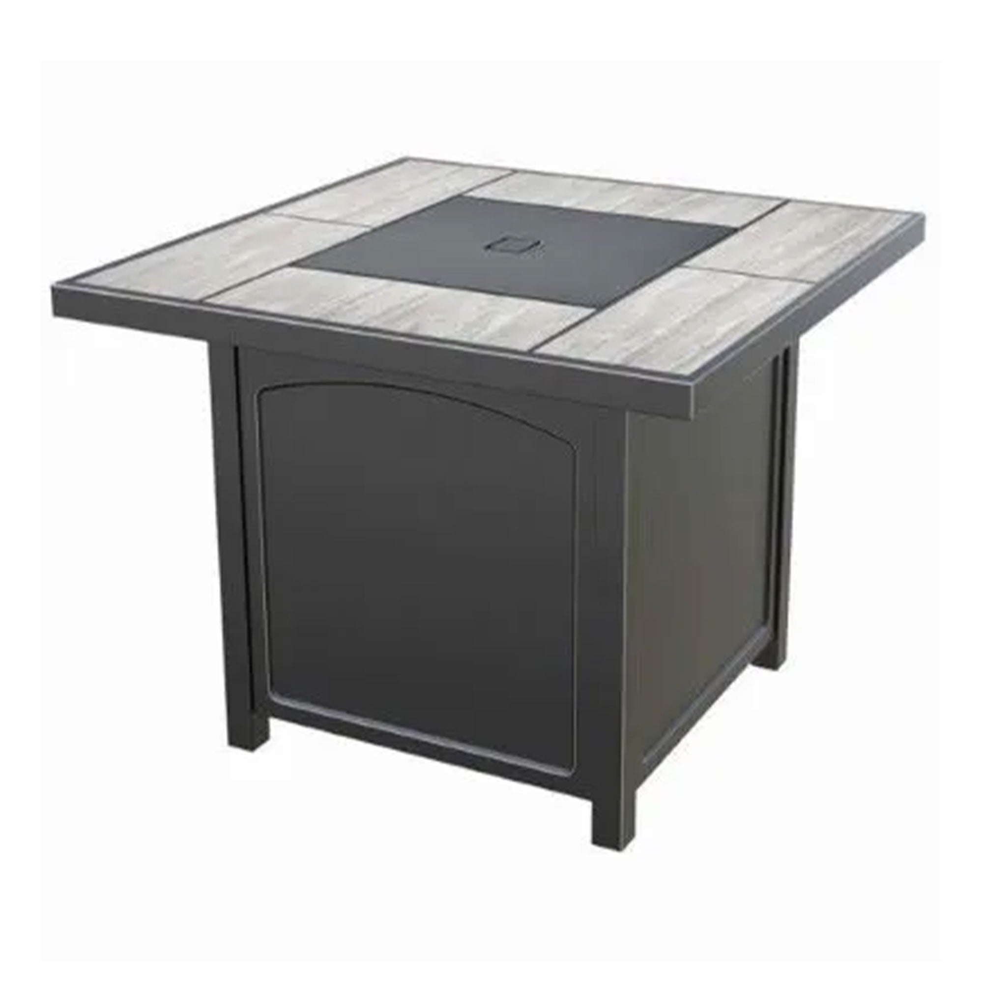 Four Seasons Courtyard 50,000 BTU 32 Inch Square Tile Tabletop Gas Fire Pit - VMInnovations