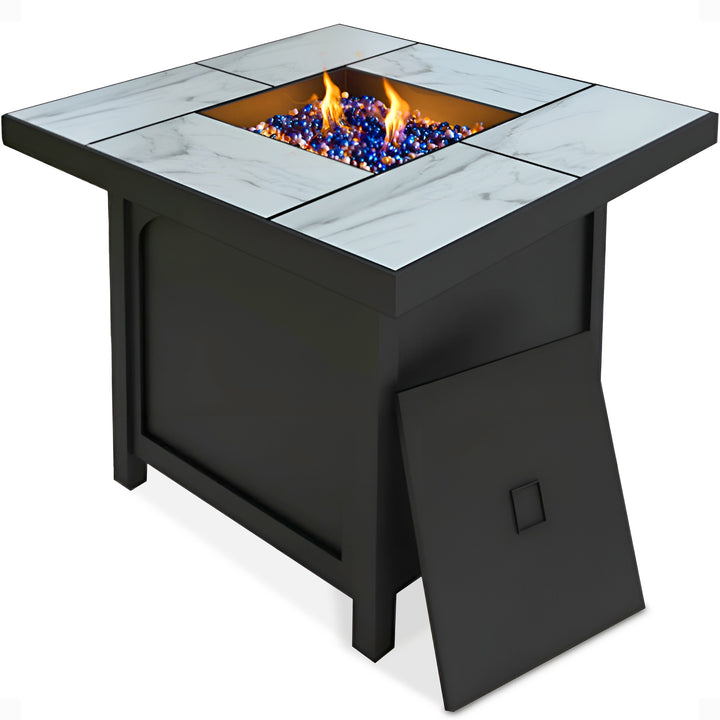 Four Seasons Courtyard 50,000 BTU 32" Square Tile Tabletop Fire Pit (Open Box) - VMInnovations