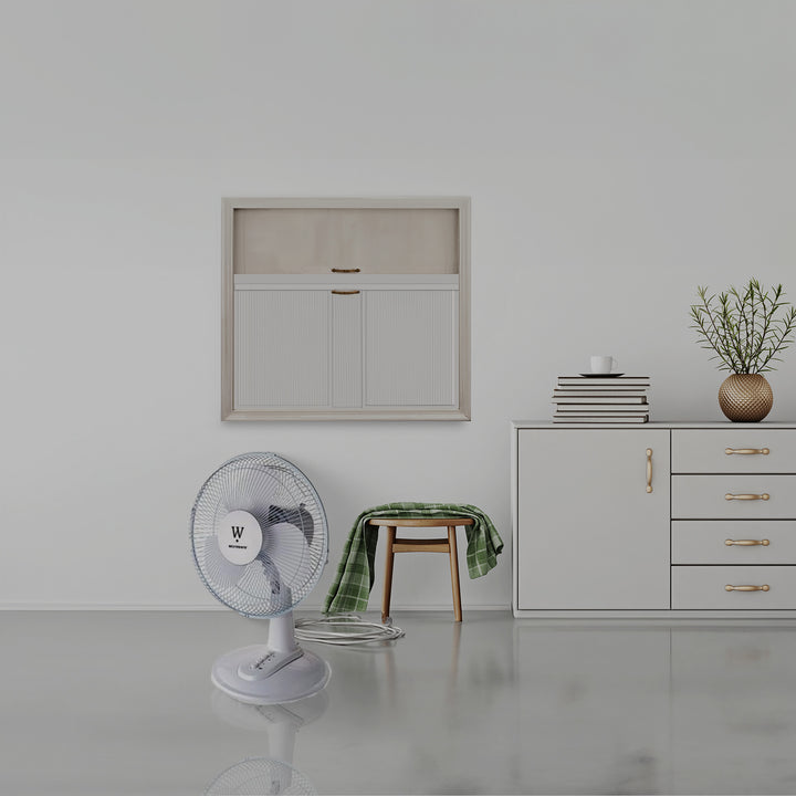 HomePointe Westpointe 12" Table Fan w/3 Speed Settings for Home/Office(Open Box) - VMInnovations