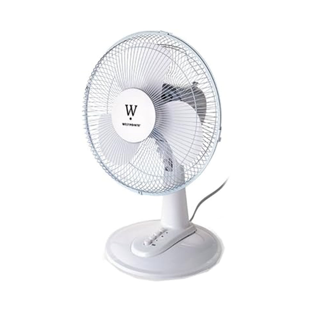 HomePointe Westpointe 12" Table Fan w/3 Speed Settings for Home/Office(Open Box) - VMInnovations