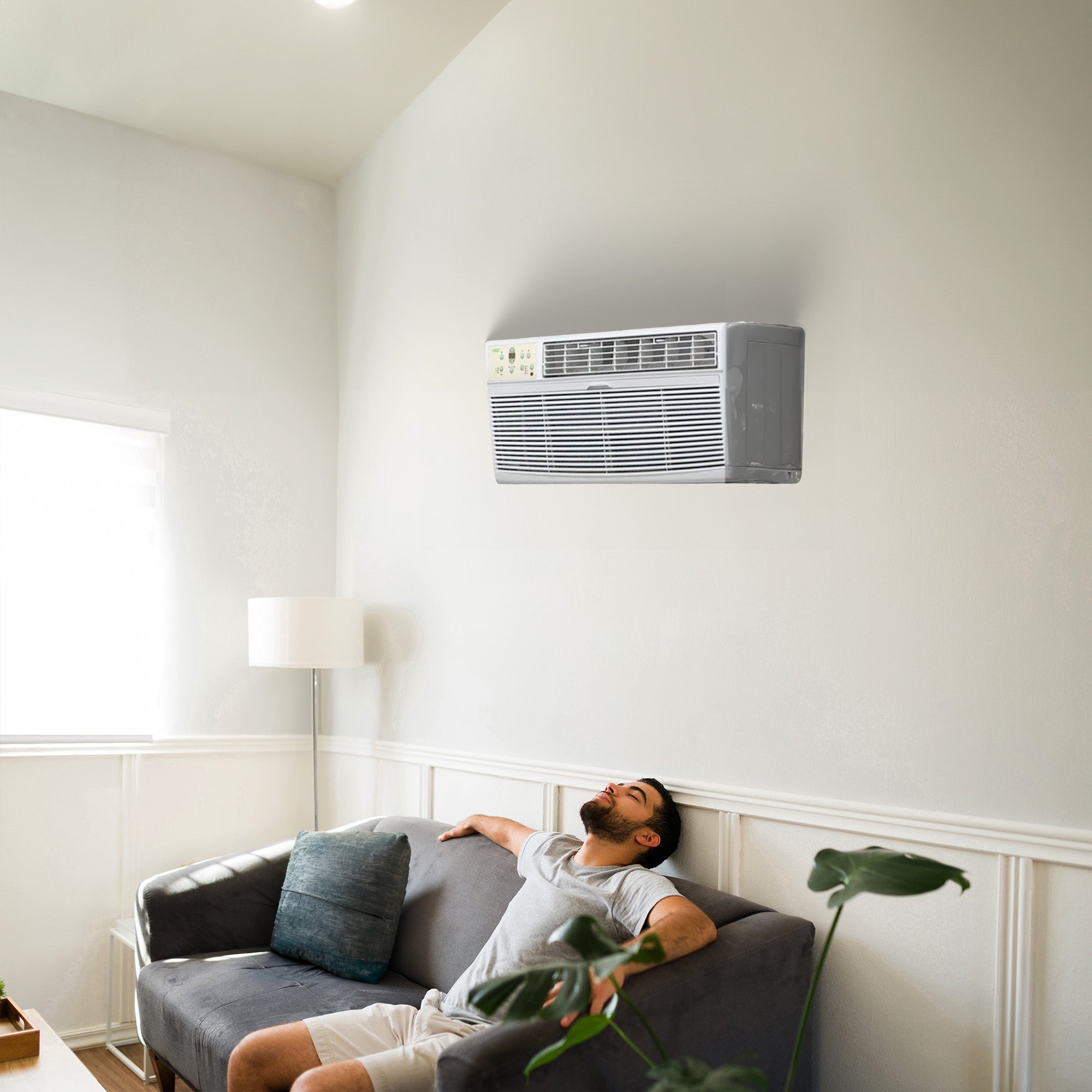 HomePointe 12,000 BTU 230 Volt The Wall Window Air Conditioner, White (Used) - VMInnovations