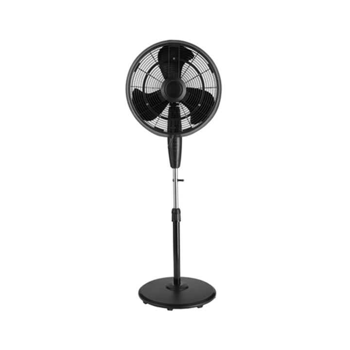 Pelonis 18 Inch 3 Speed Adjustable Oscillating Misting Pedestal Fan with Remote