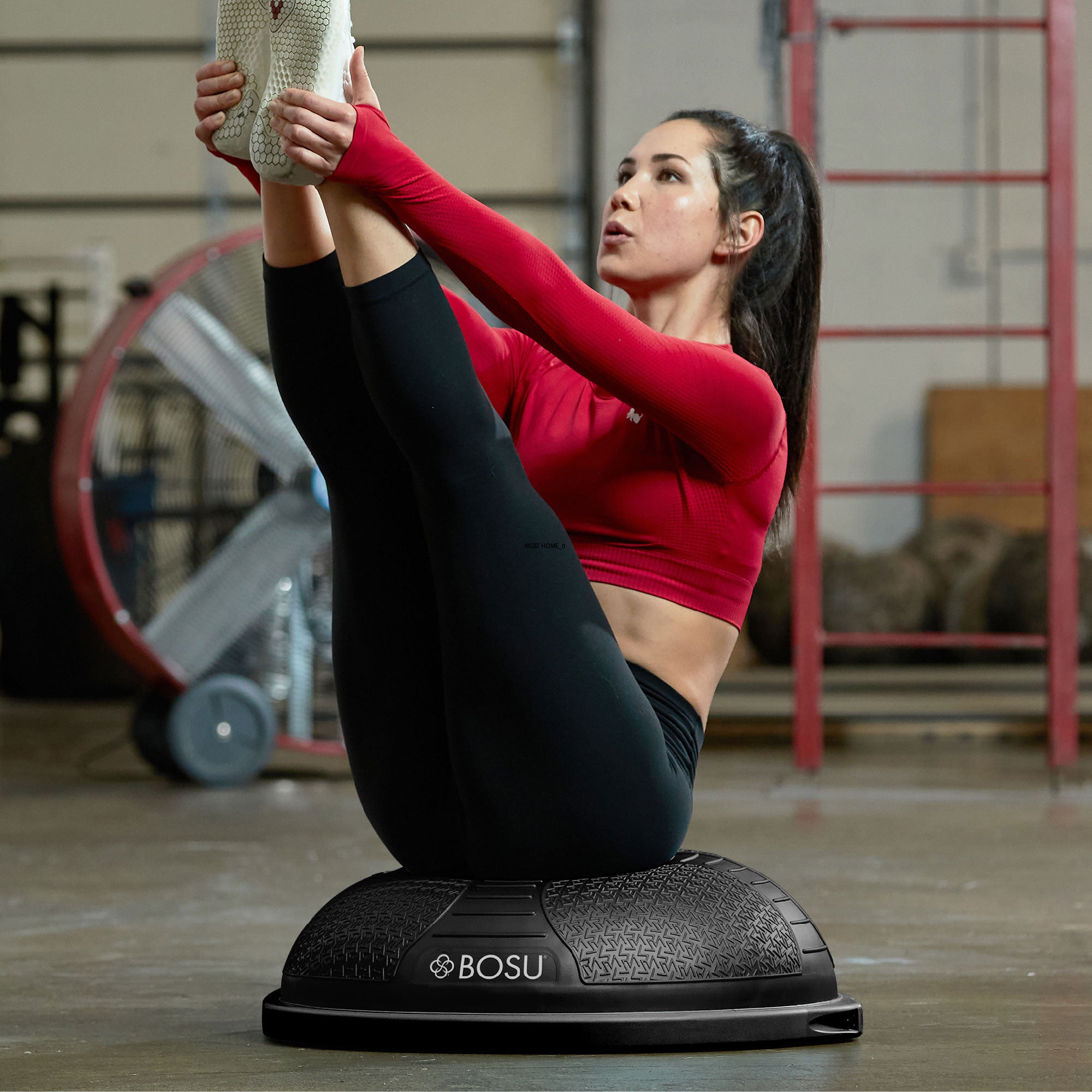 BOSU Fitness Exercise Gym Strength Flexibility Balance Trainer,Black (For Parts)