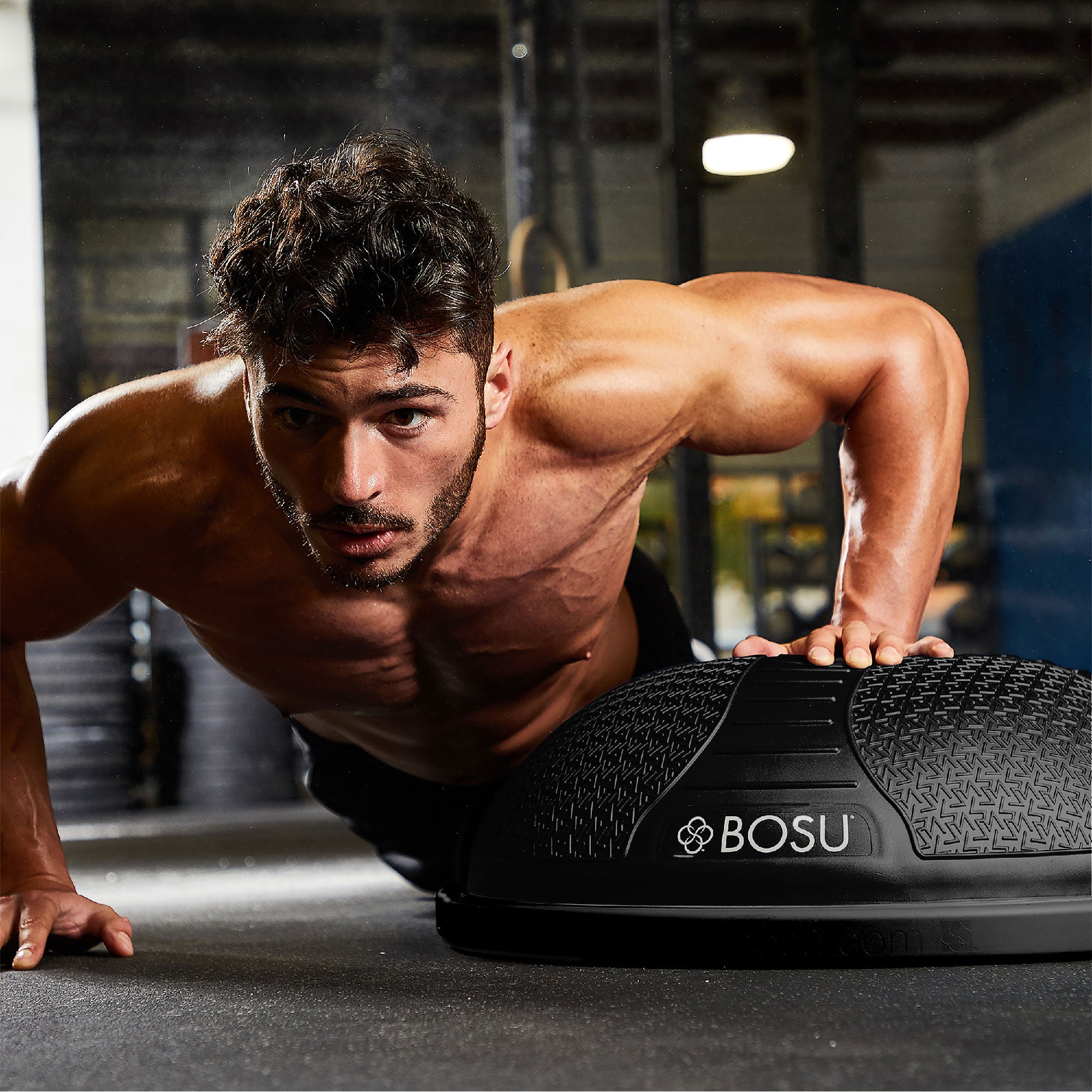BOSU Fitness Exercise Gym Strength Flexibility Balance Trainer,Black (For Parts)