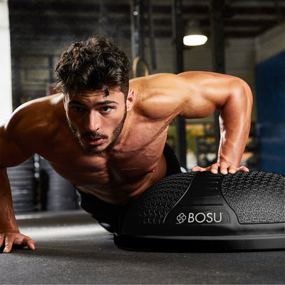 BOSU Fitness Exercise Gym Strength Flexibility Balance Trainer,Black (For Parts)