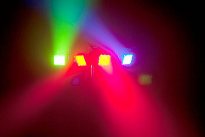 NEW! 2 CHAUVET MINI-4BAR 2.0 Mobile LED DJ Stage Wash Light Systems w/ Carry Bag