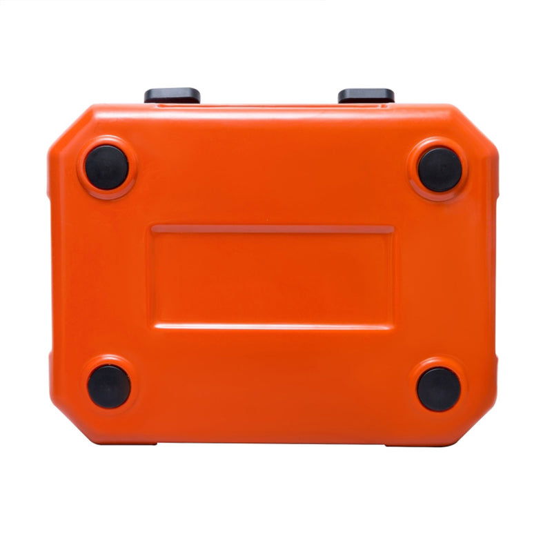 CAMP-ZERO 10L 10.6Qt Lidded Cooler with 2 Molded In Cup Holders, Orange (Used)