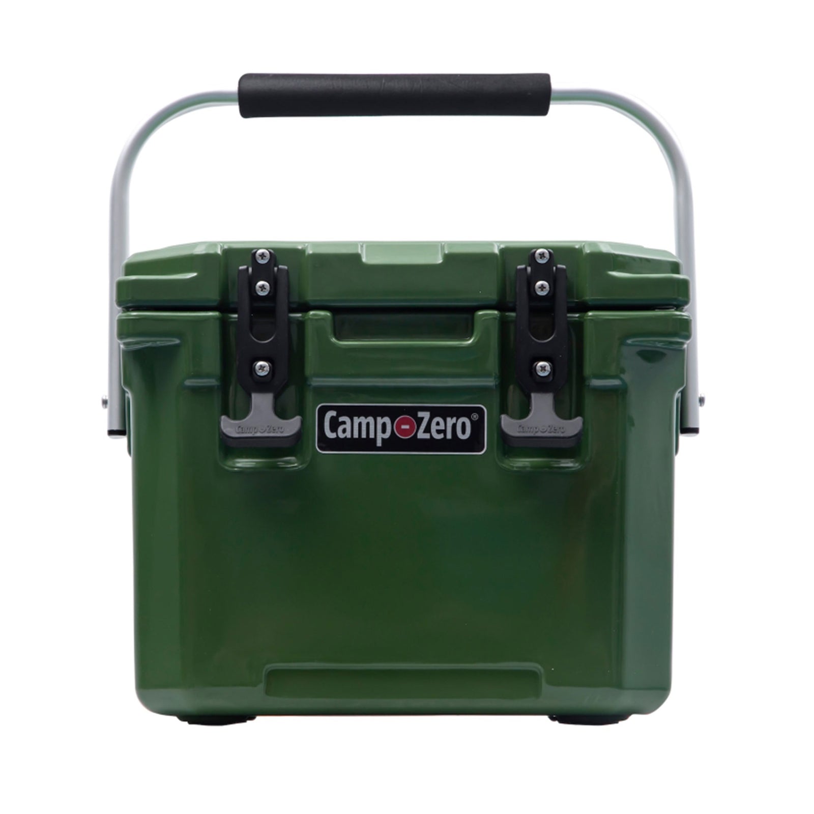 CAMP-ZERO 10 Liter 10.6 Qt Lidded Cooler w/2 Molded In Cup Holders, Green (Used) - VMInnovations