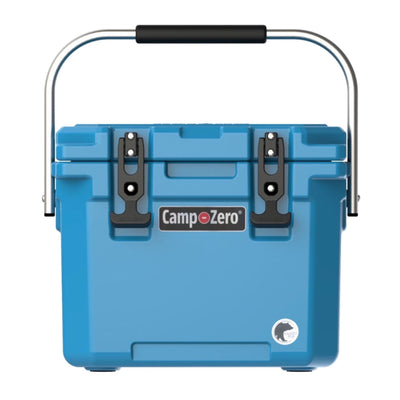 CAMP-ZERO 10 Liter 10.6qt Cooler w/2 Molded In Cup Holders, Turquoise(Open Box)