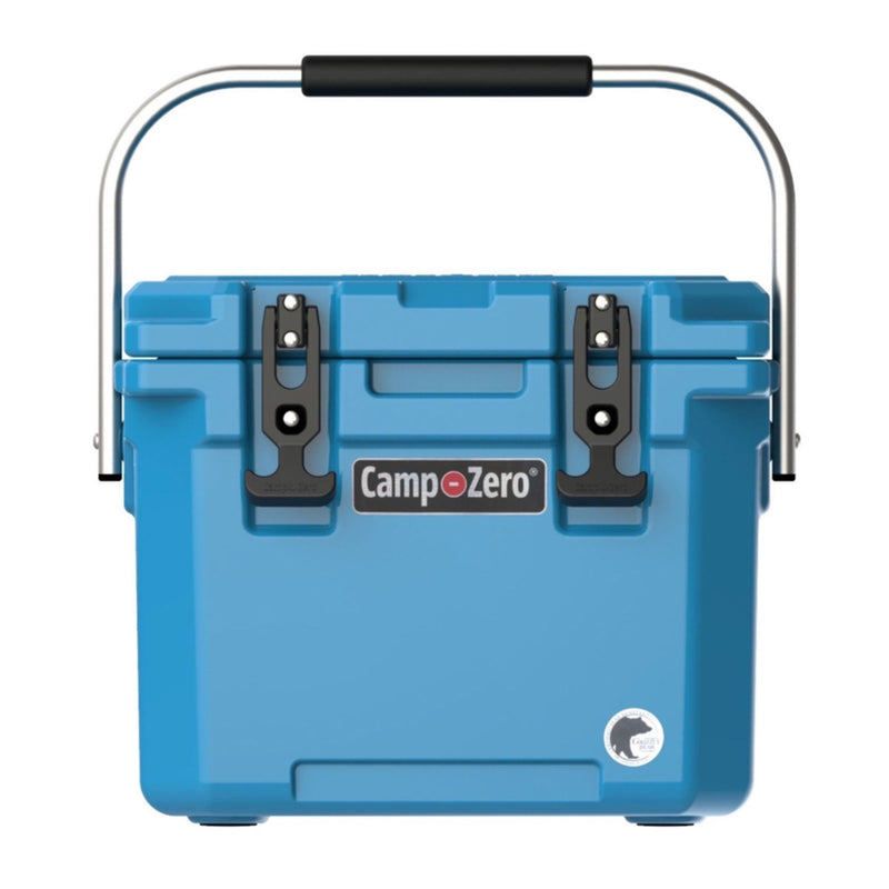 CAMP-ZERO 10 Liter 10.6qt Cooler w/2 Molded In Cup Holders, Turquoise(Open Box)