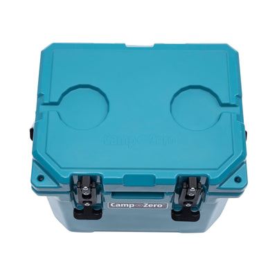 CAMP-ZERO 10 Liter 10.6qt Cooler w/2 Molded In Cup Holders, Turquoise(Open Box) - VMInnovations
