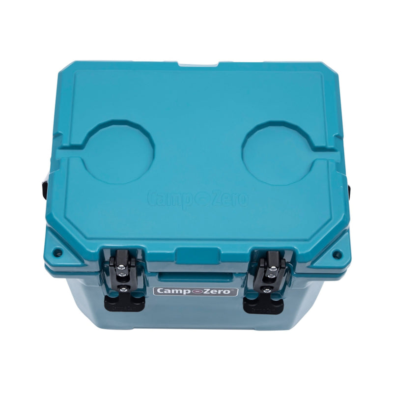 CAMP-ZERO 10 Liter 10.6qt Cooler w/2 Molded In Cup Holders, Turquoise(Open Box)