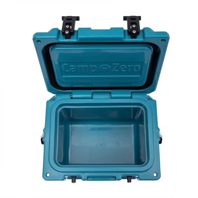 CAMP-ZERO 10 Liter 10.6qt Cooler w/2 Molded In Cup Holders, Turquoise(Open Box) - VMInnovations
