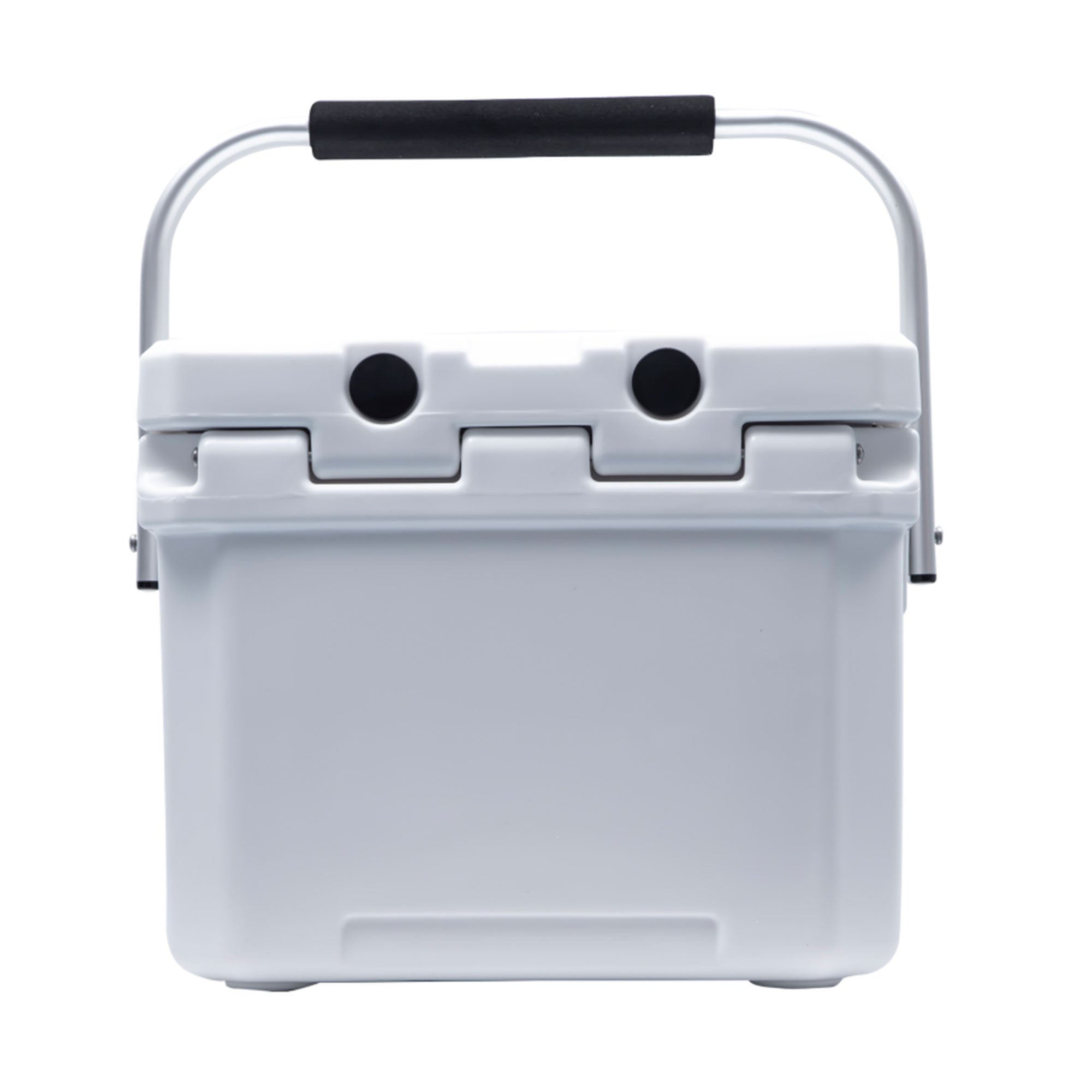 CAMP-ZERO 10 Liter 10.6 Qt Lidded Cooler w/2 Cup Holders, White (Open Box) - VMInnovations