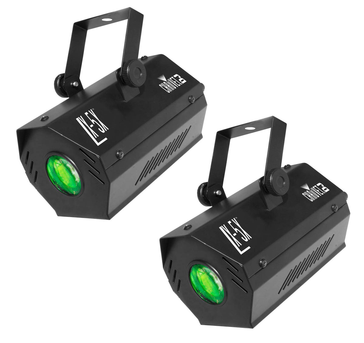 2 Chauvet DJ LX-5X Dance Club Stage Sound Activated LED Moonflower Effect Lights