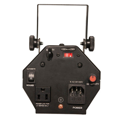 2 Chauvet DJ LX-5X Dance Club Stage Sound Activated LED Moonflower Effect Lights