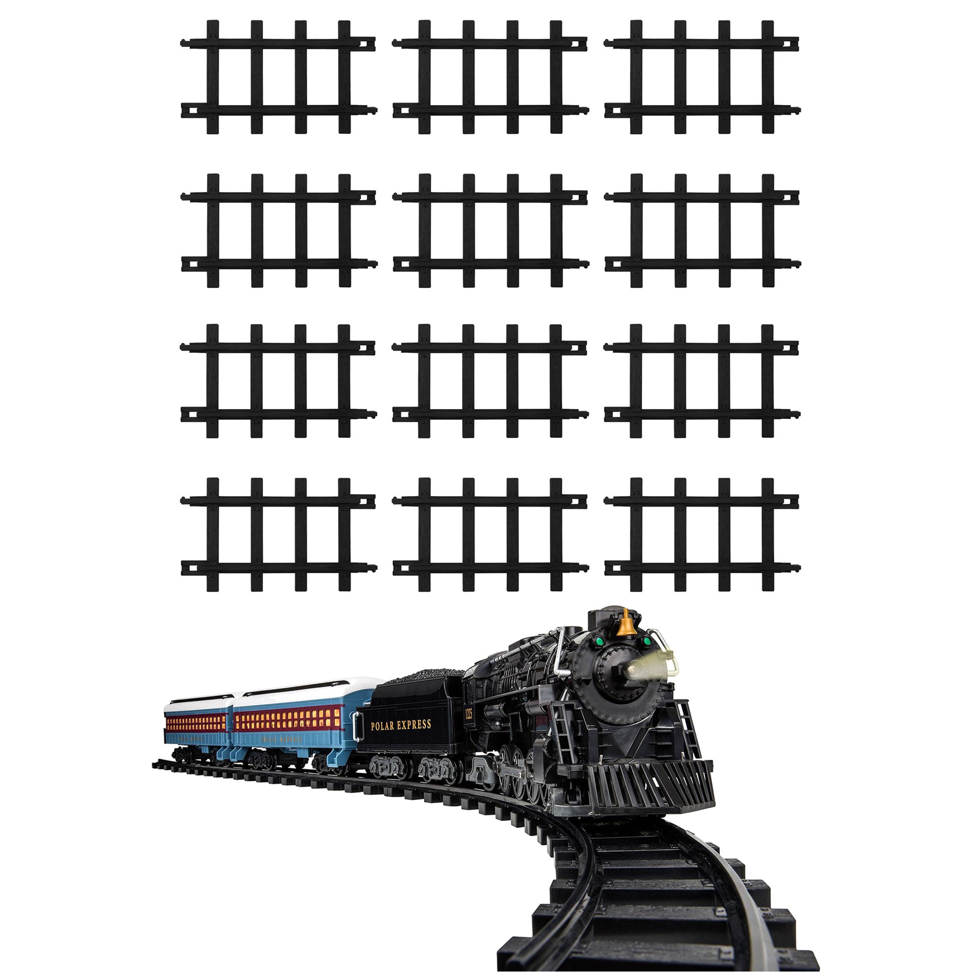 Lionel Trains 12 Pc Train Tracks & The Polar Express Battery Powered Train Set