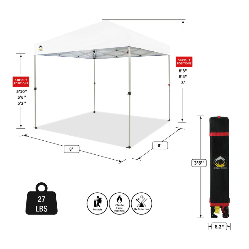 CS-RS64F-WH-2P CROWN SHADES 8&