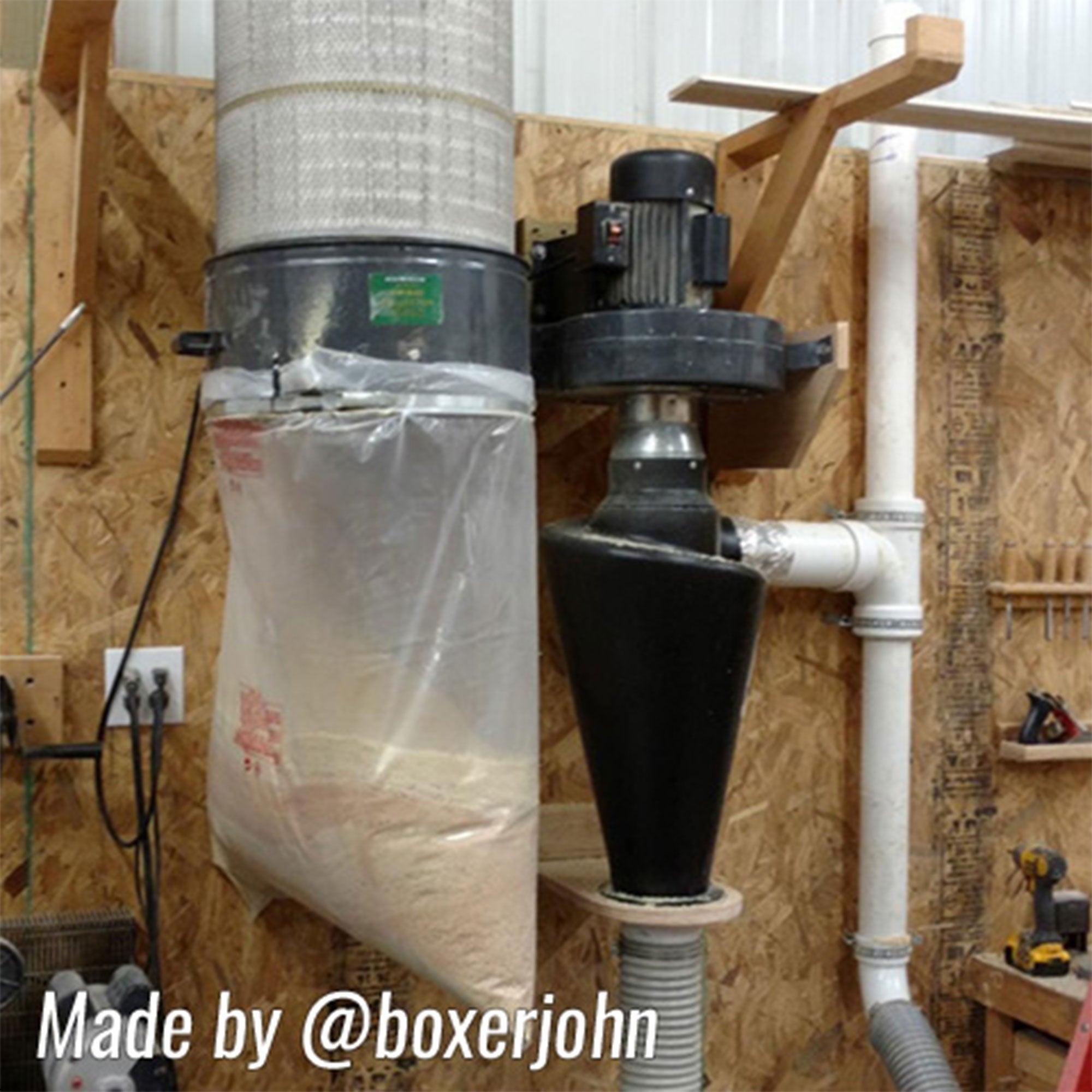 Oneida Air Systems Dust Deputy XL DIY Cyclone Attachment, Accessory Only (Used) - VMInnovations
