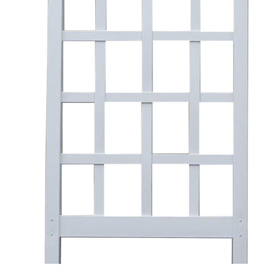 Dura-Trel Cambridge 28"x75" PVC Vinyl Outdoor Garden Patio Trellis, White (Used) - VMInnovations