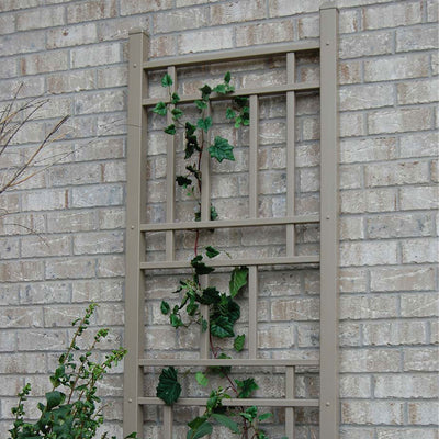 Dura-Trel Wellington 28"x75"PVC Vinyl Outdoor Garden Patio Trellis, White (Used)