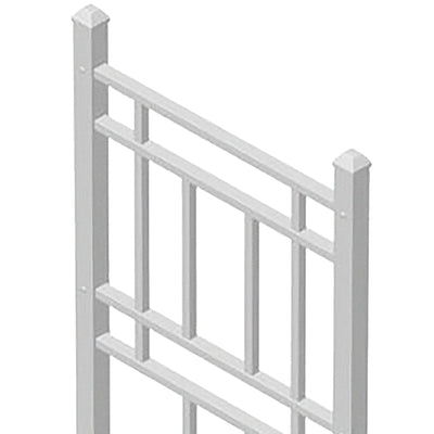 Dura-Trel Wellington 28"x75"PVC Vinyl Outdoor Garden Patio Trellis, White (Used)