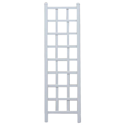 Dura-Trel Providence 22'x75' PVC Vinyl Outdoor Garden Patio Trellis, White(Used)