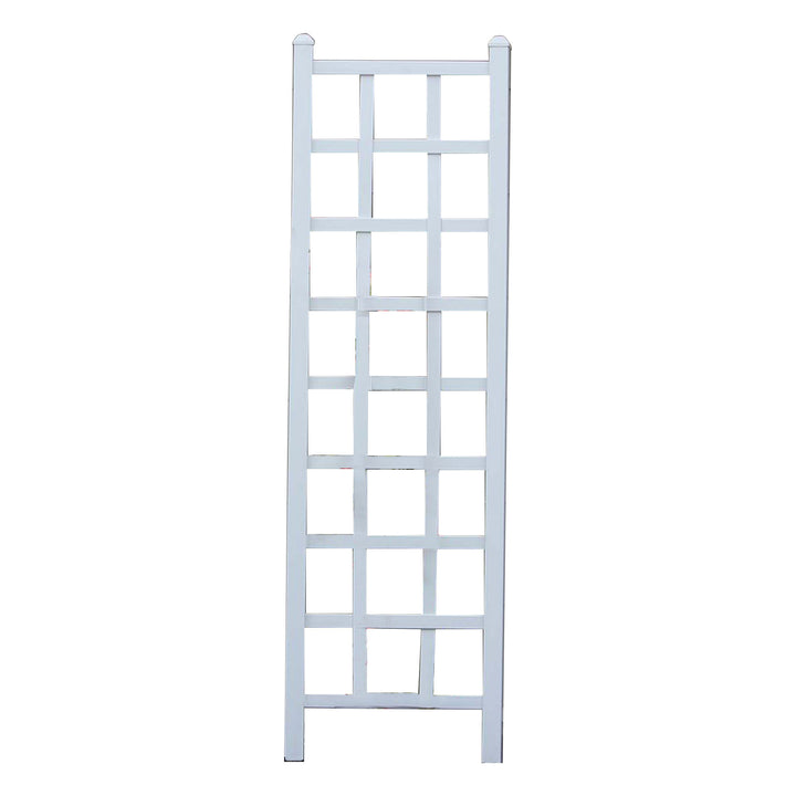 Dura-Trel Elmwood 22 x 75 Inch PVC Vinyl Outdoor Garden Patio Trellis, White