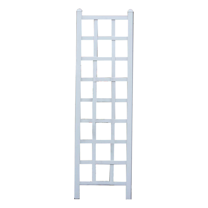 Dura-Trel 22 x 75 Inch PVC Vinyl Outdoor Garden Patio Trellis, White (For Parts) - VMInnovations