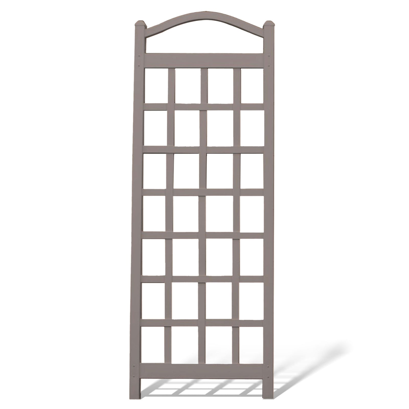 Dura-Trel Cambridge 28 x 75 Inch PVC Vinyl Outdoor Garden Patio Trellis, Mocha - VMInnovations