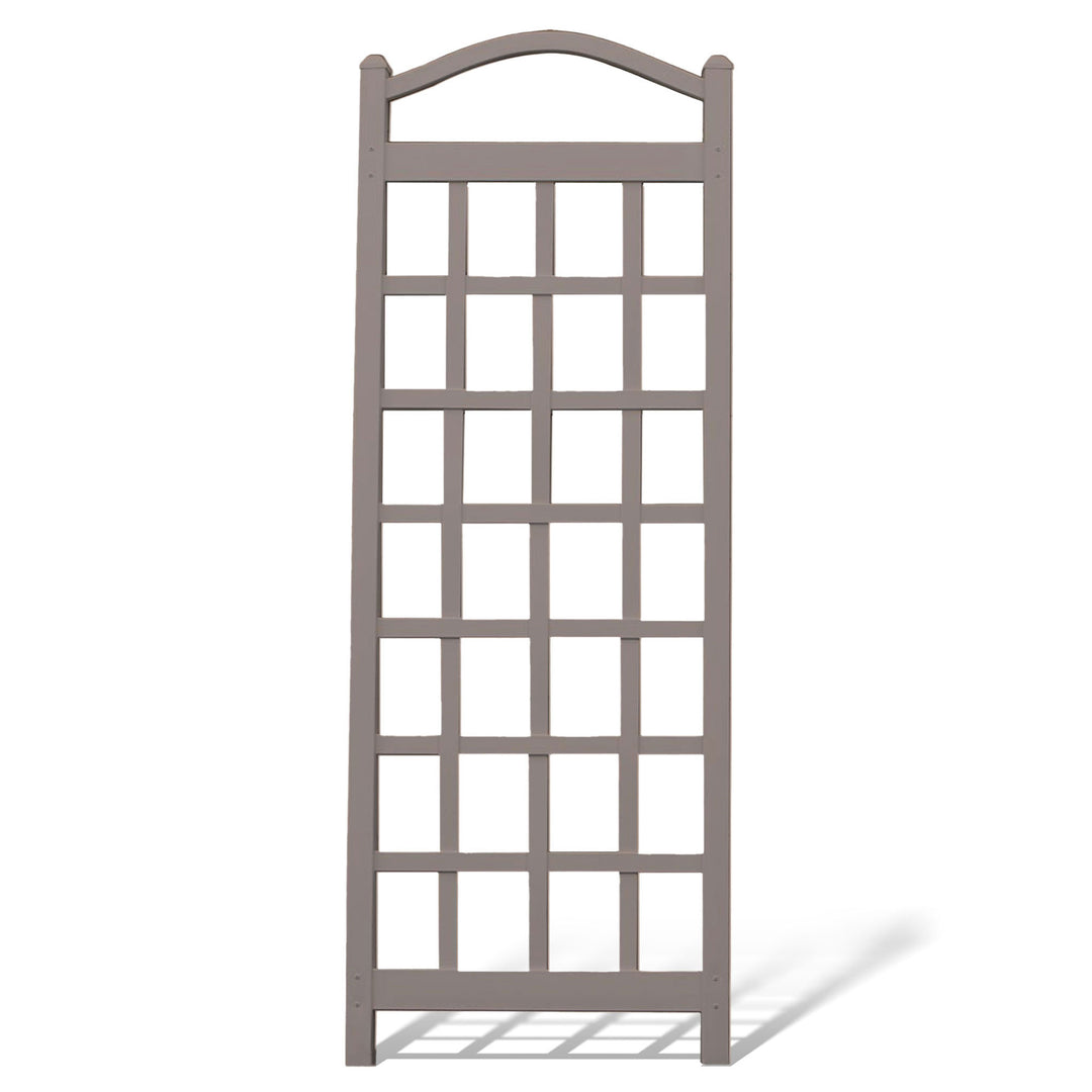 Dura-Trel Cambridge 28x75 Inch PVC Vinyl Garden Patio Trellis, Mocha (For Parts)